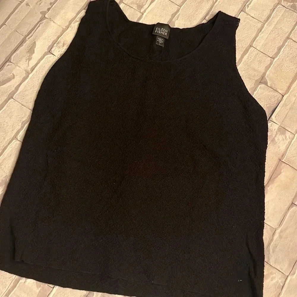EILEEN FISHER black top size large